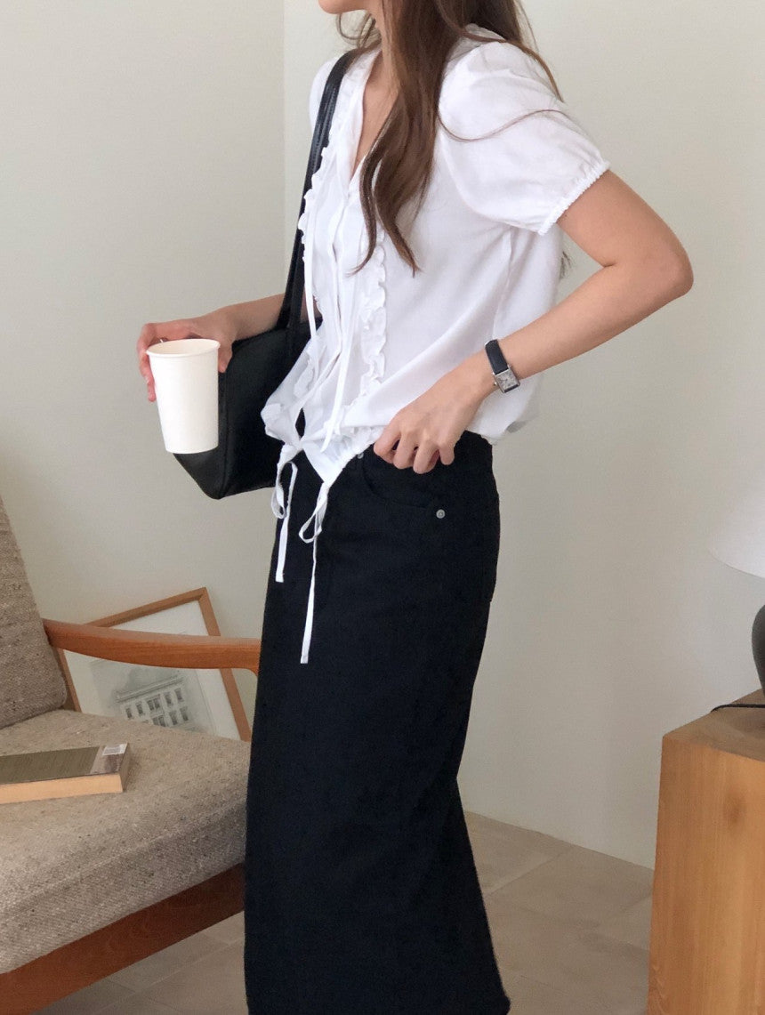 Loha lace half blouse