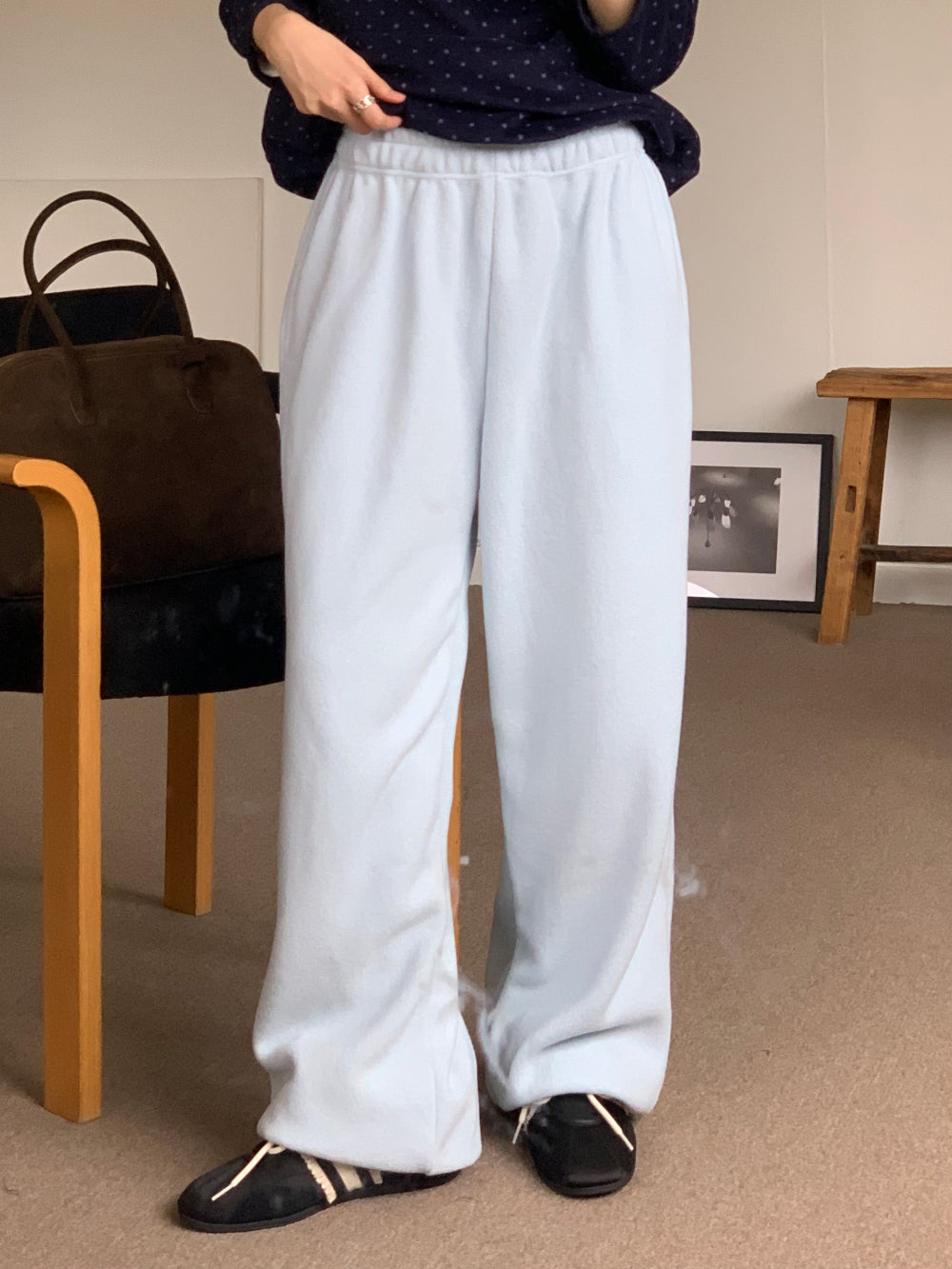 mix fleece pants-4col