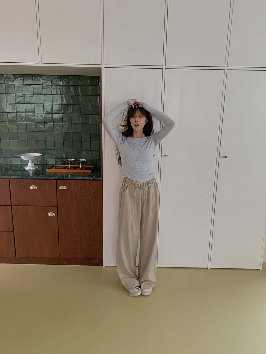 mousse wool slacks-3col