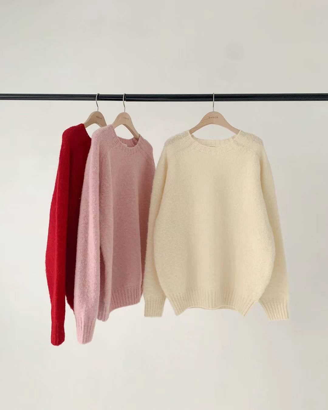 Ounce rosy brush shagidog knit-3col