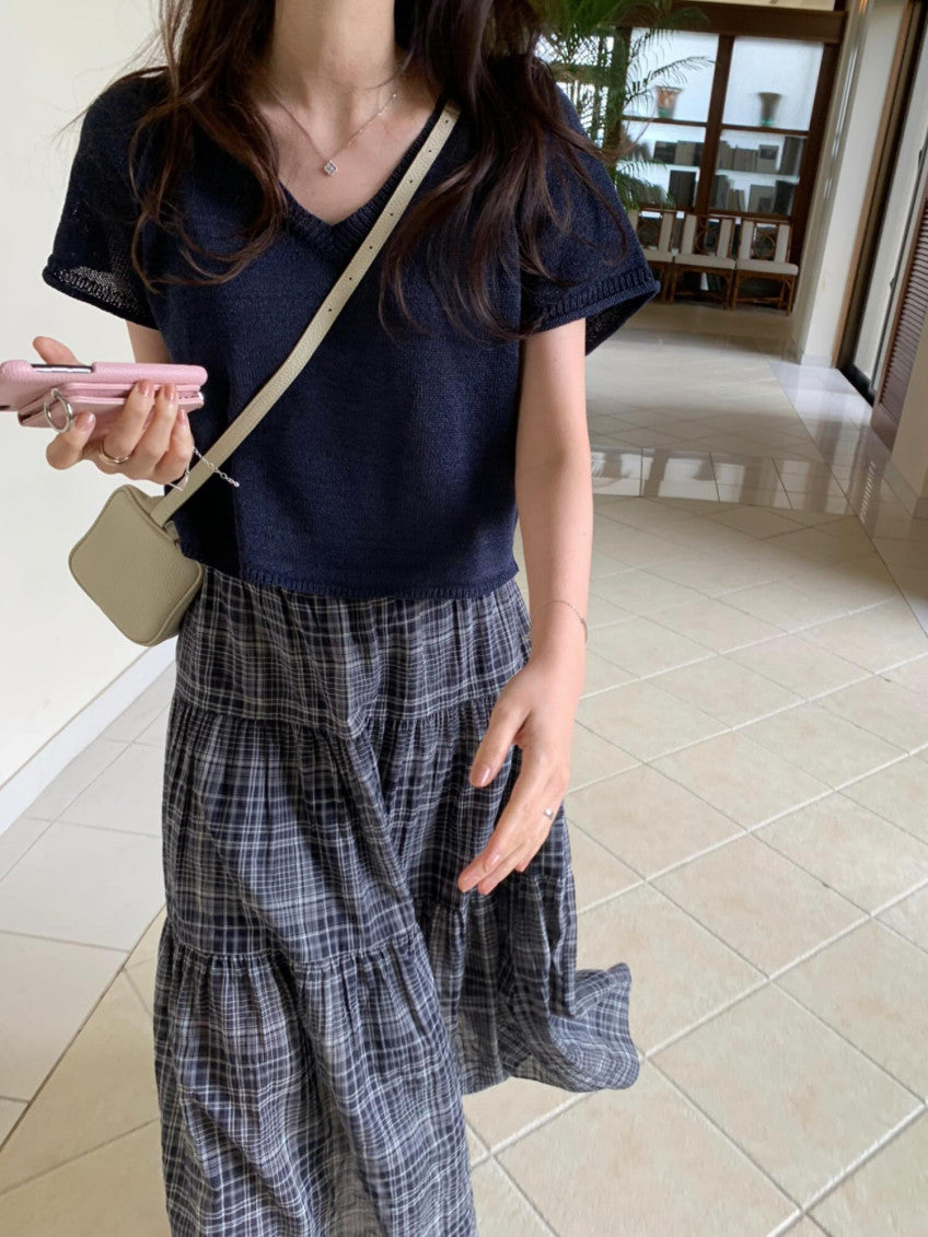 hanji v neck knit-3col
