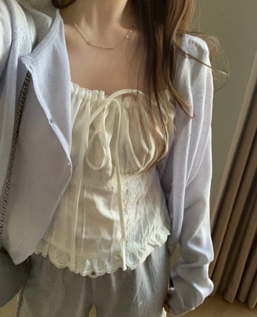 loose linen cardigan-5col