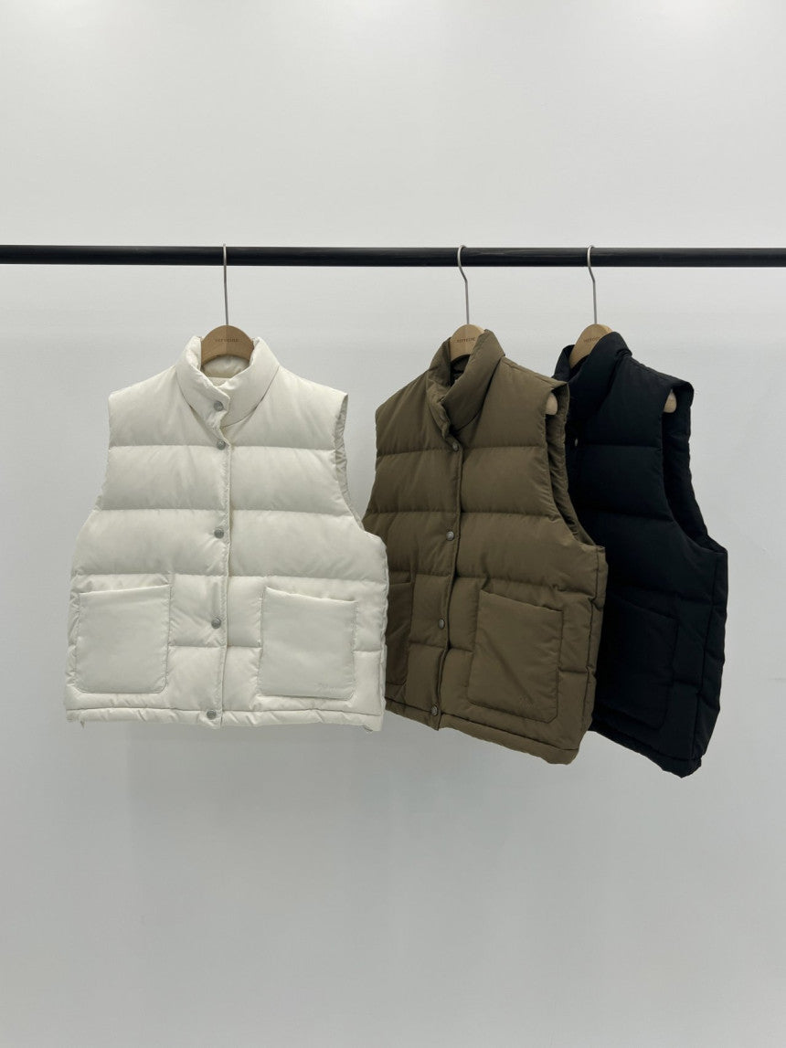 Bloom duckdown vest-3col