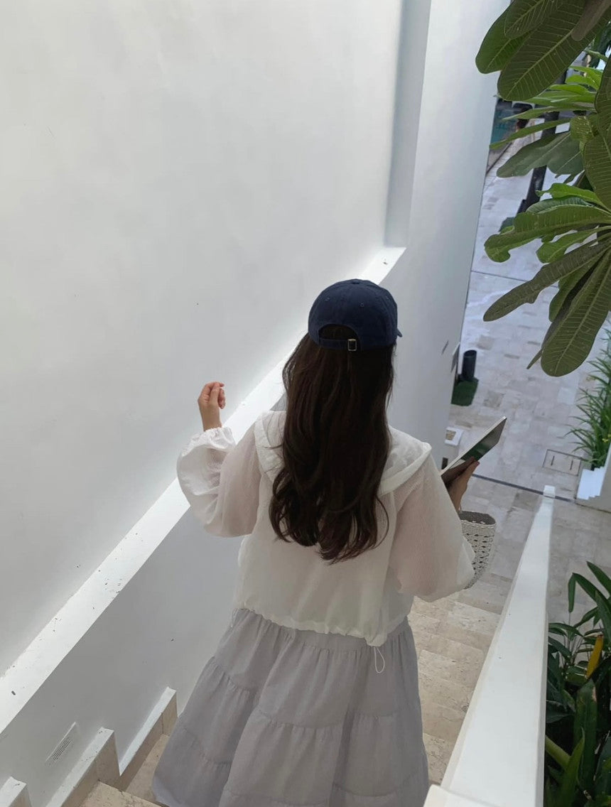 liter pino s.t hood blouse-2col