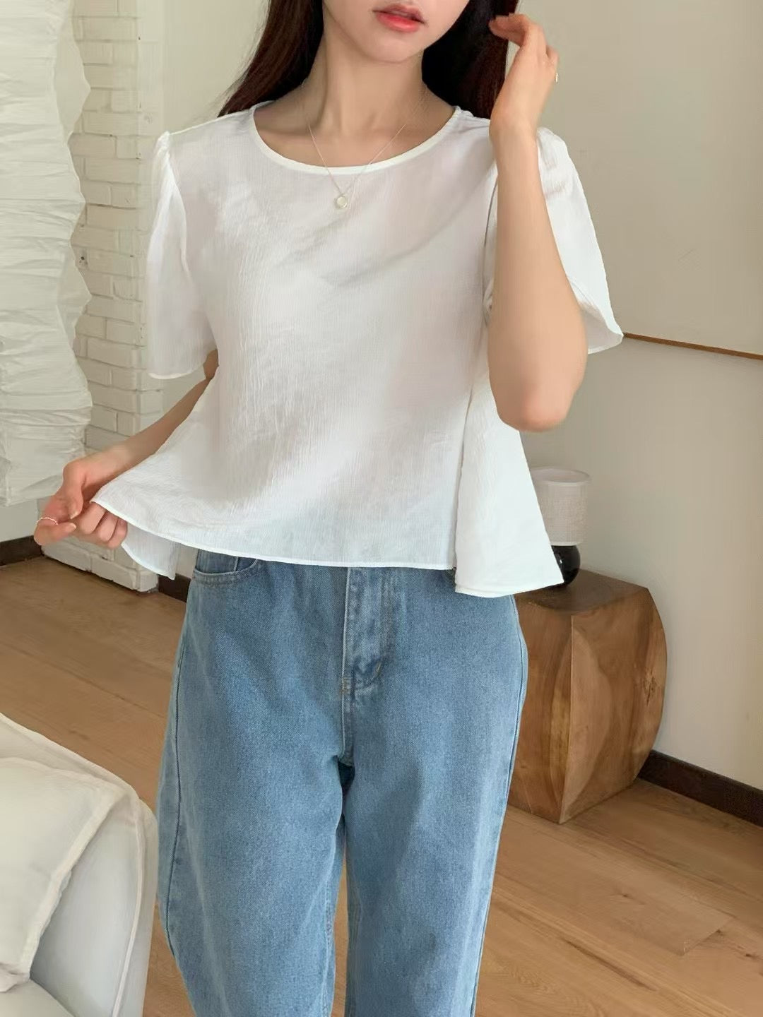 Mur half blouse-3col