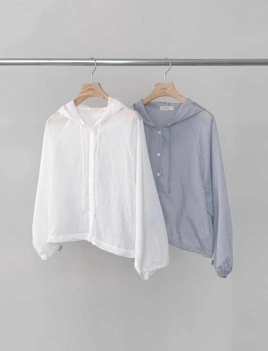 liter pino s.t hood blouse-2col