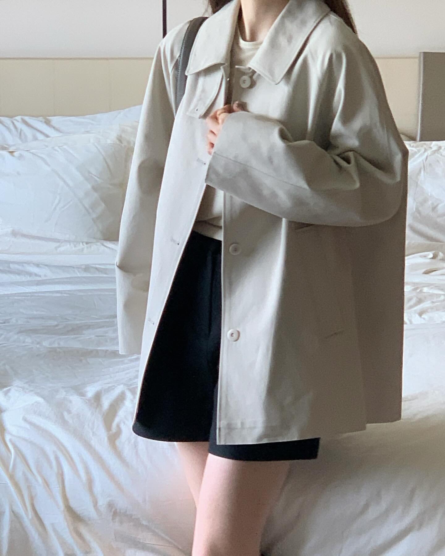 Bills half trench coat-2col