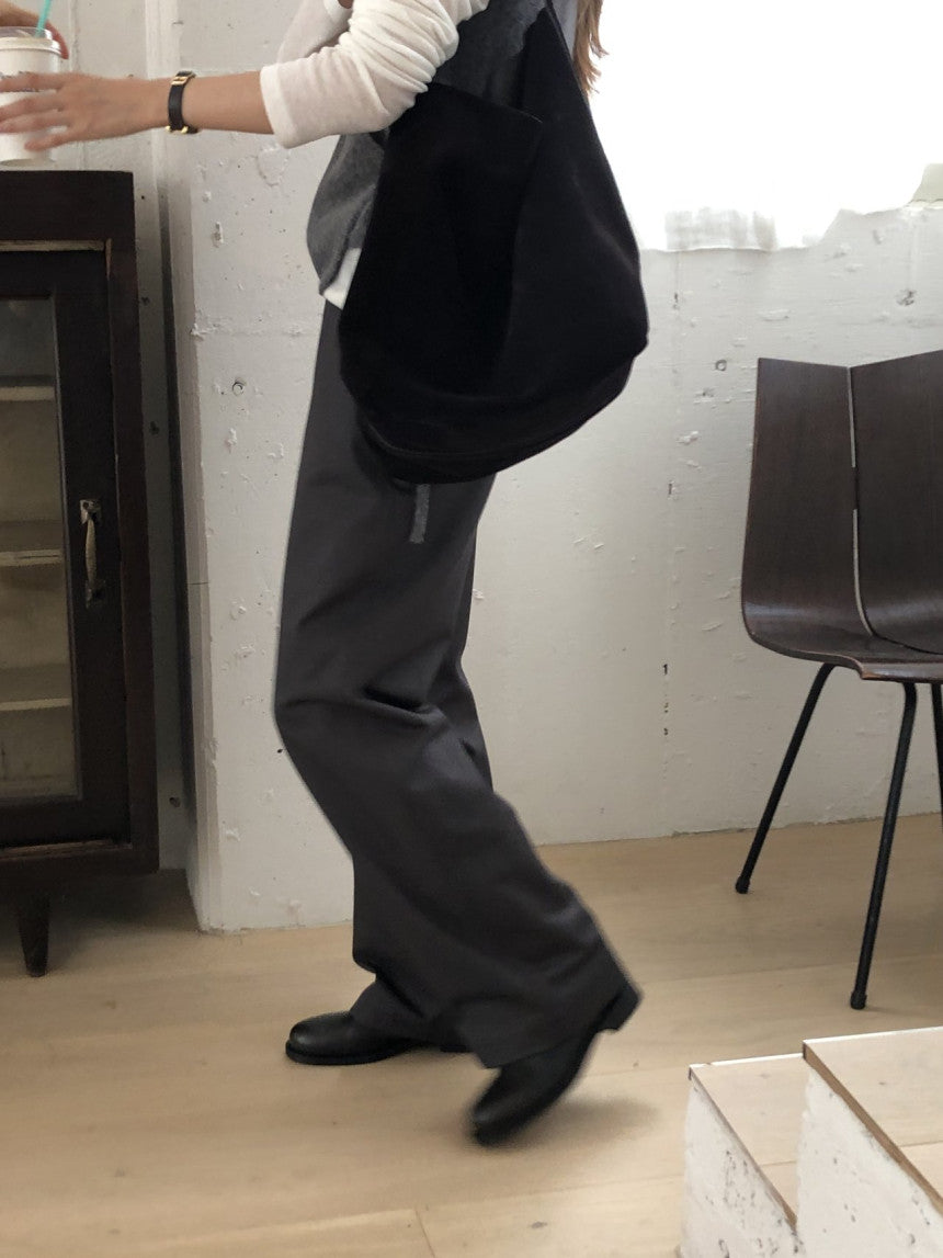 Beline brushed rayon cotton pants-2col