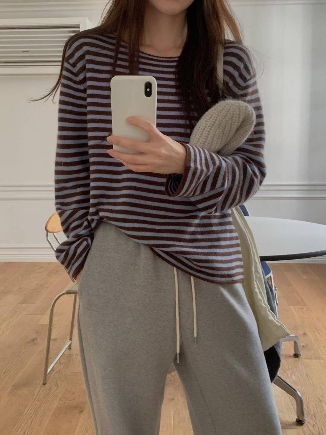 cash boat neck s.t knit-3col