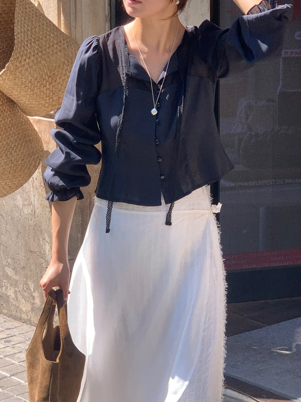 Shining blouse-3col
