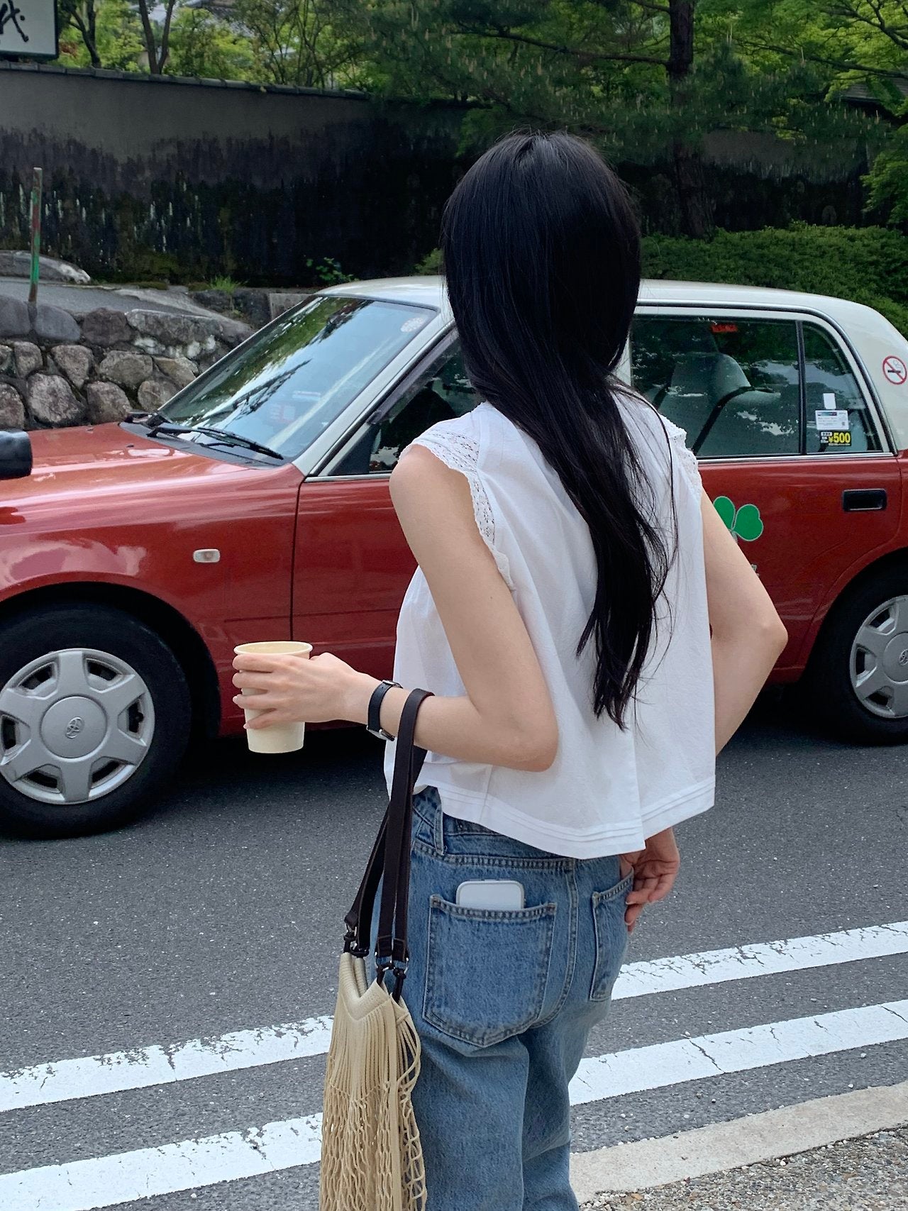 Mariel shoulder lace blouse