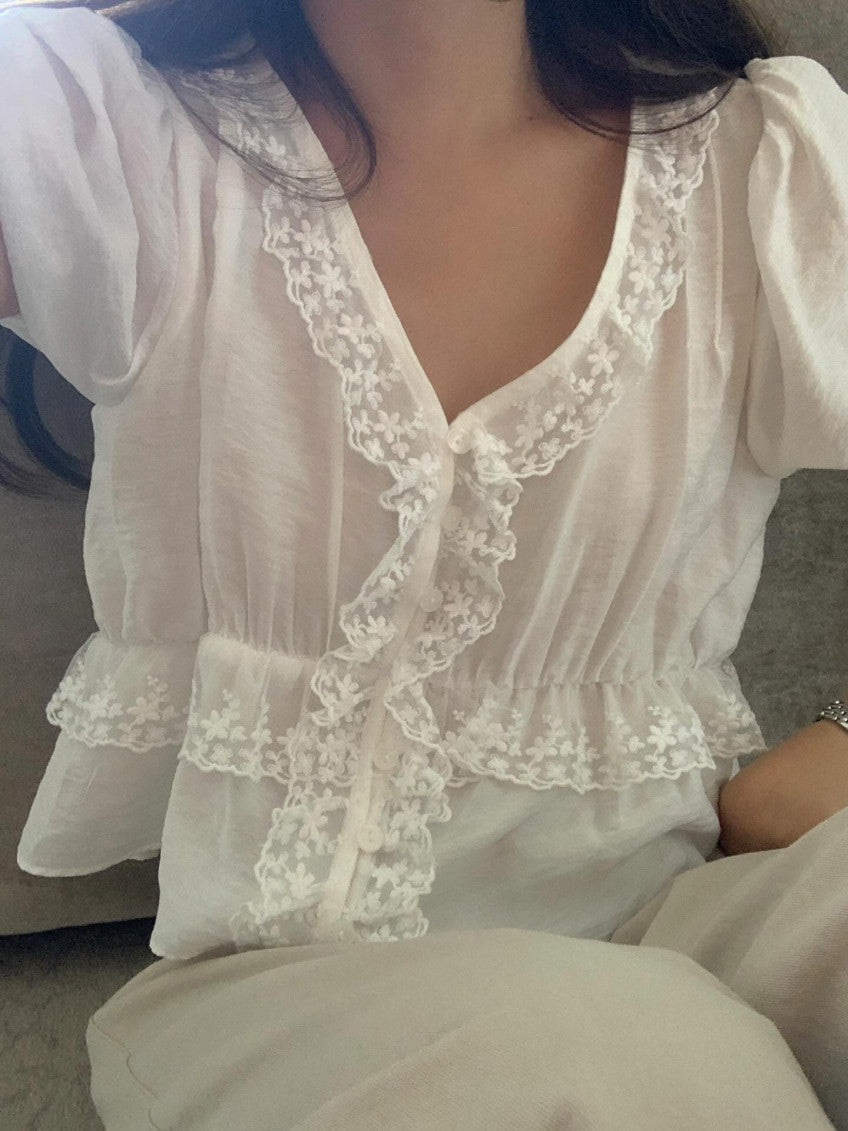 lliter netty lace blouse