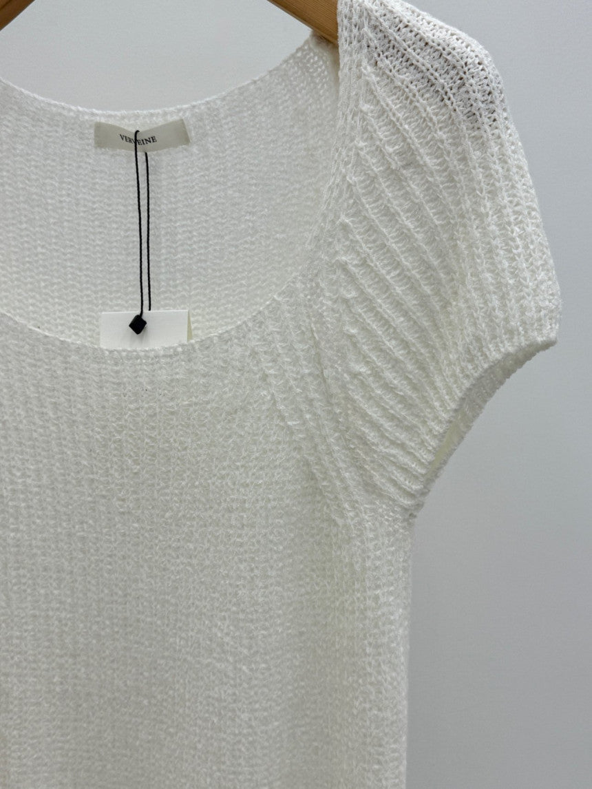 Loe square neck drop shoulder knit-2col