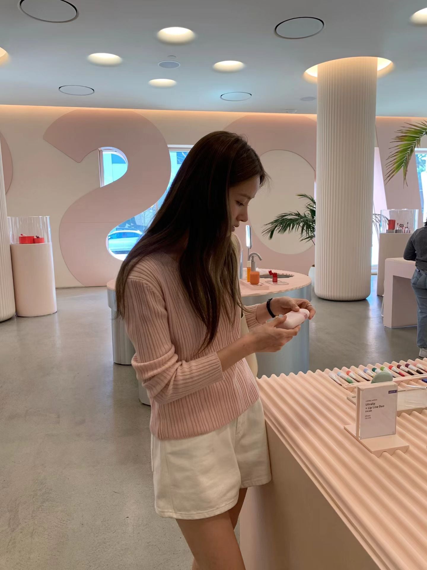 Ounce v neck rib knit-3col