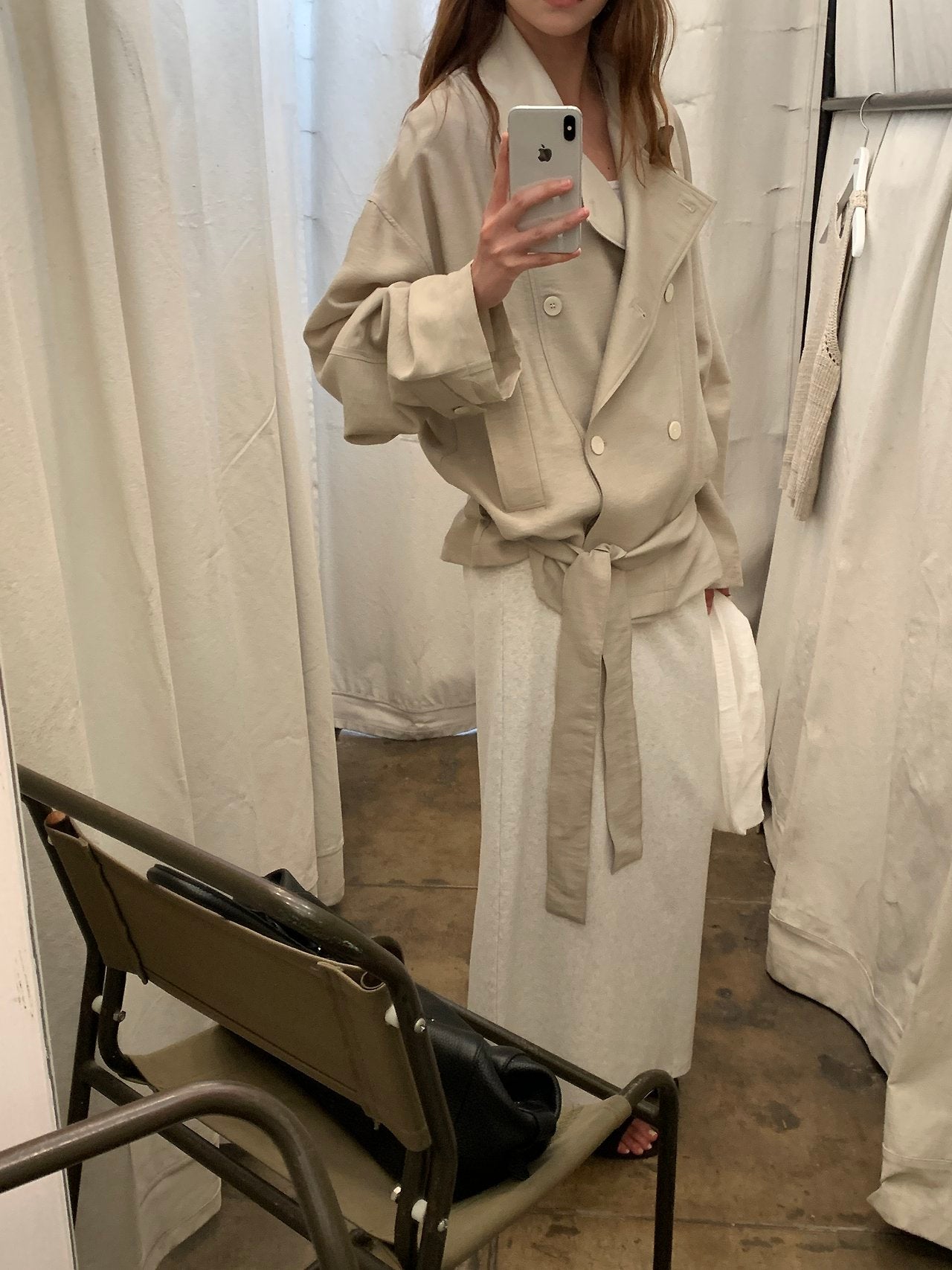 Rive jersey long skirt-4col