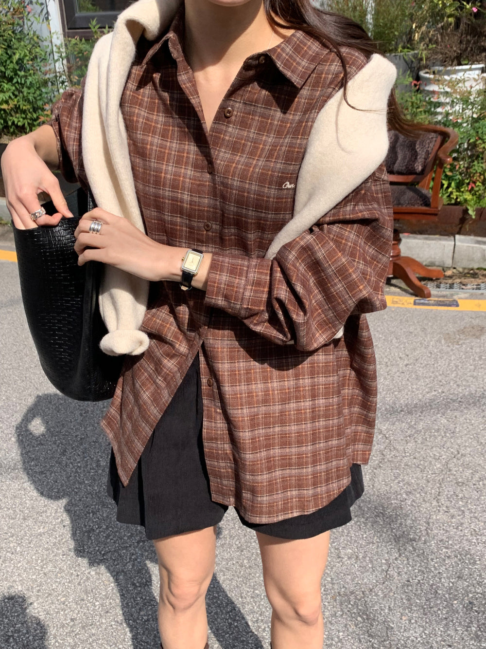 Boston check shirt-2col