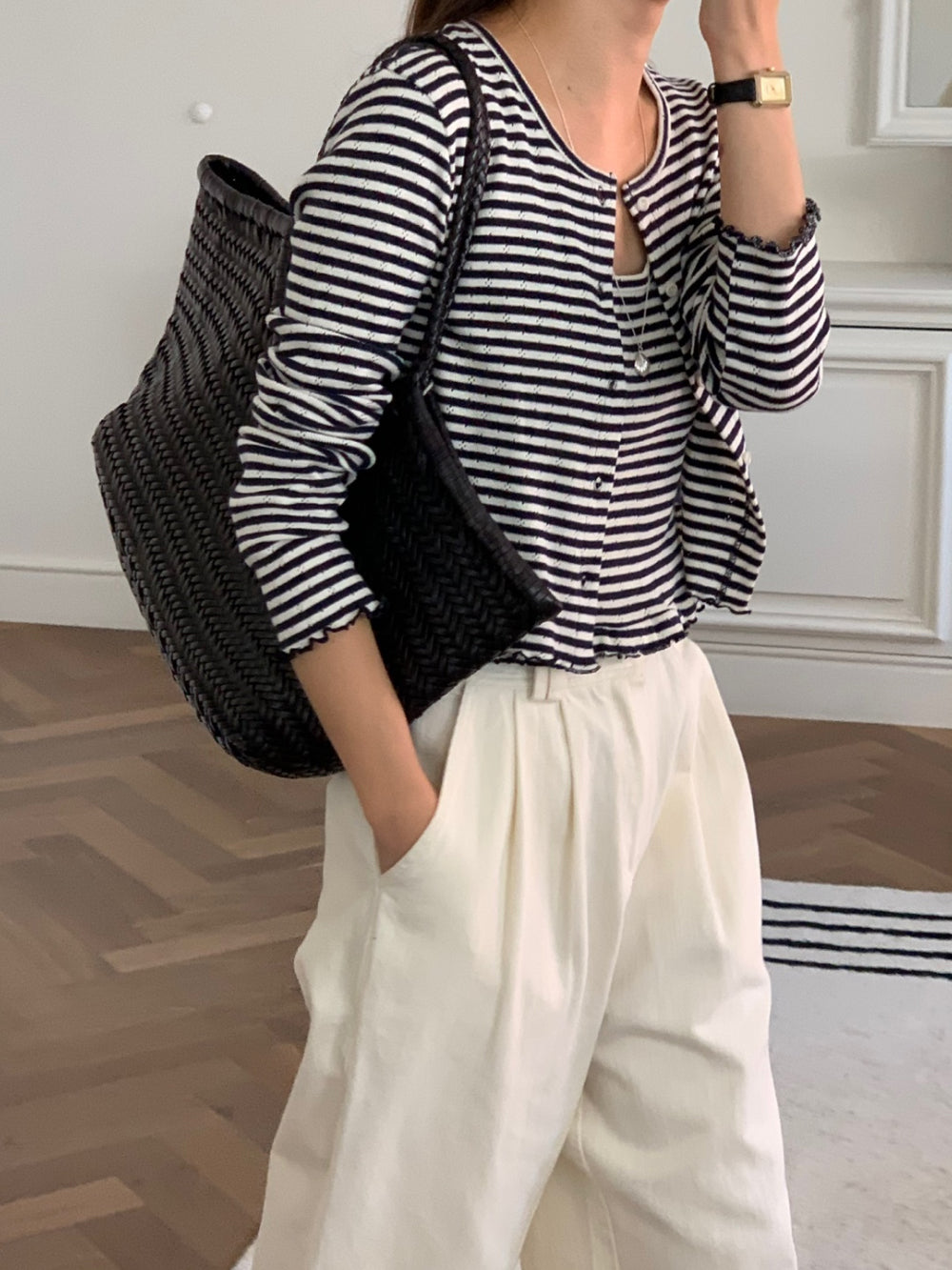 Tami sleeveless&cardigan set-3col