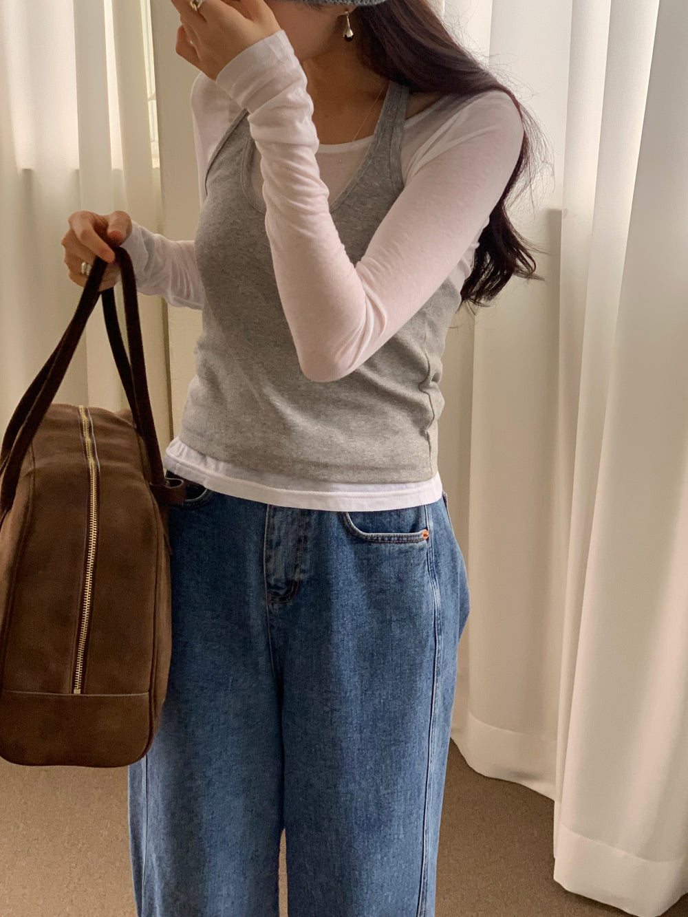 Halter layered set T-4col