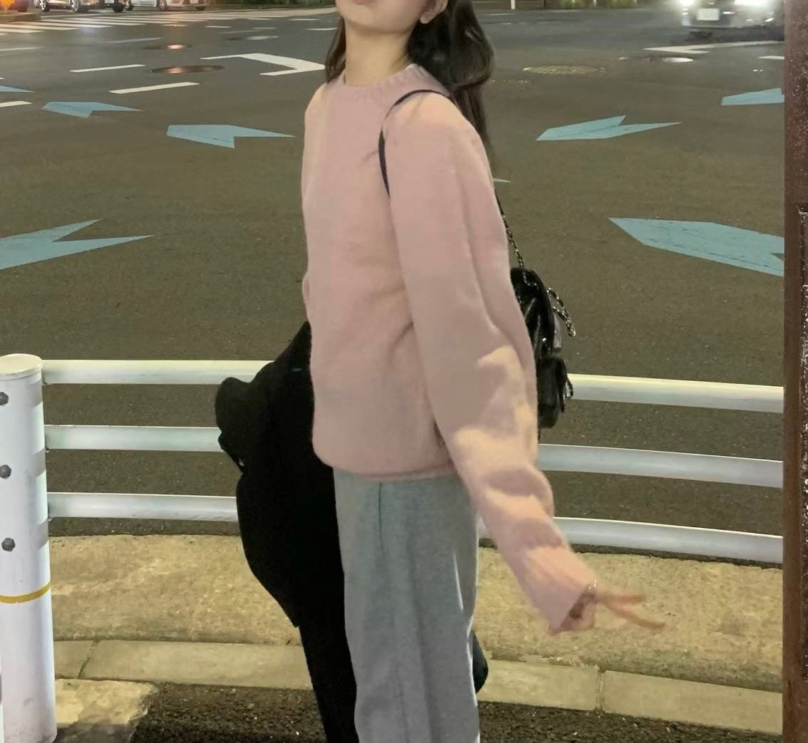 Ounce rosy brush shagidog knit-3col