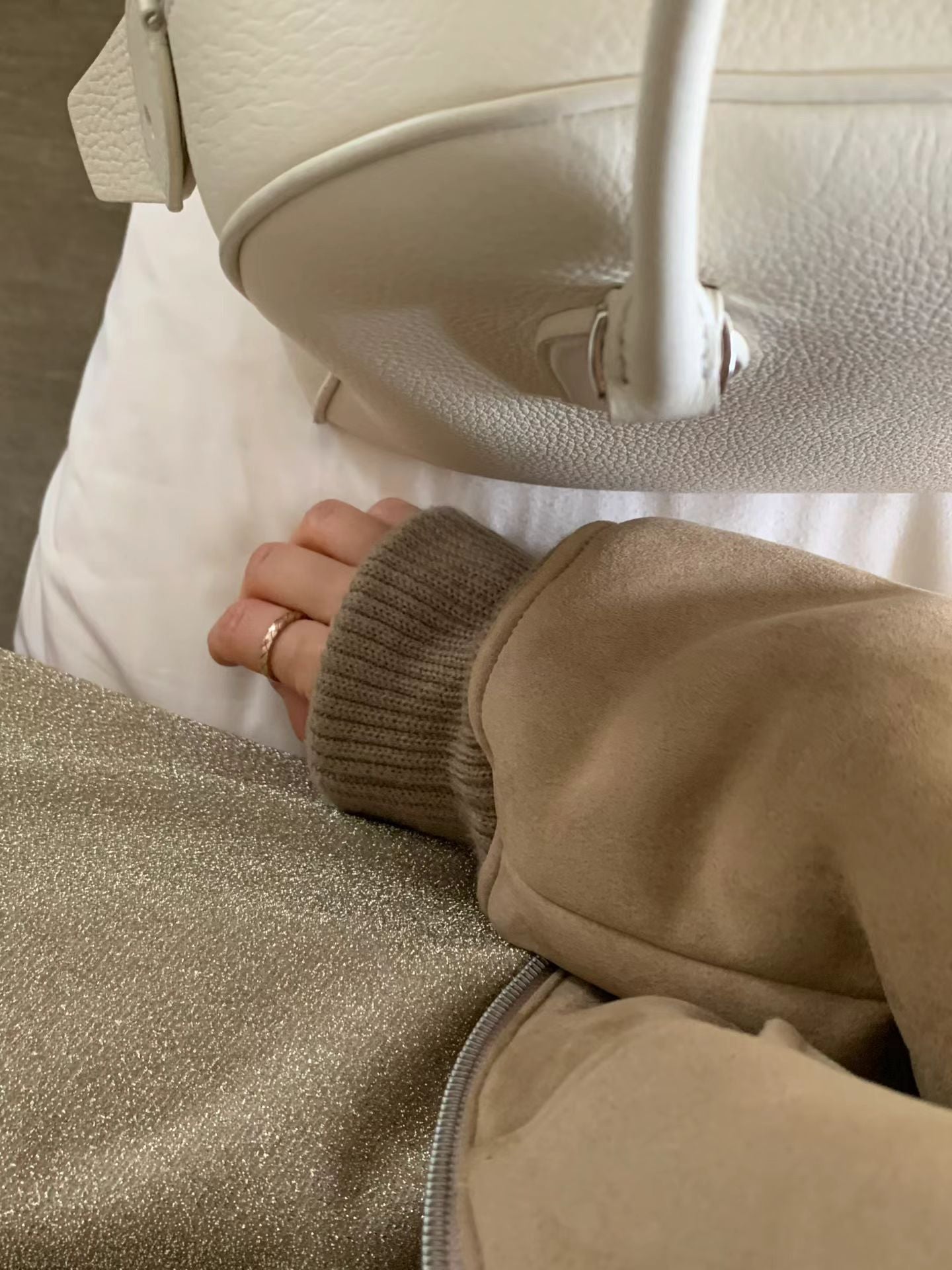 Ounce glitter banding skirt-2col