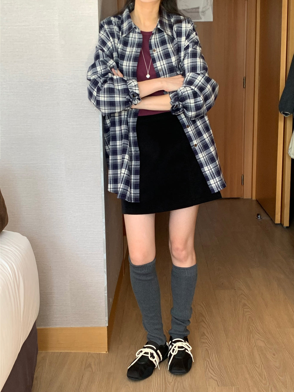 tint check gimo shirt-2col