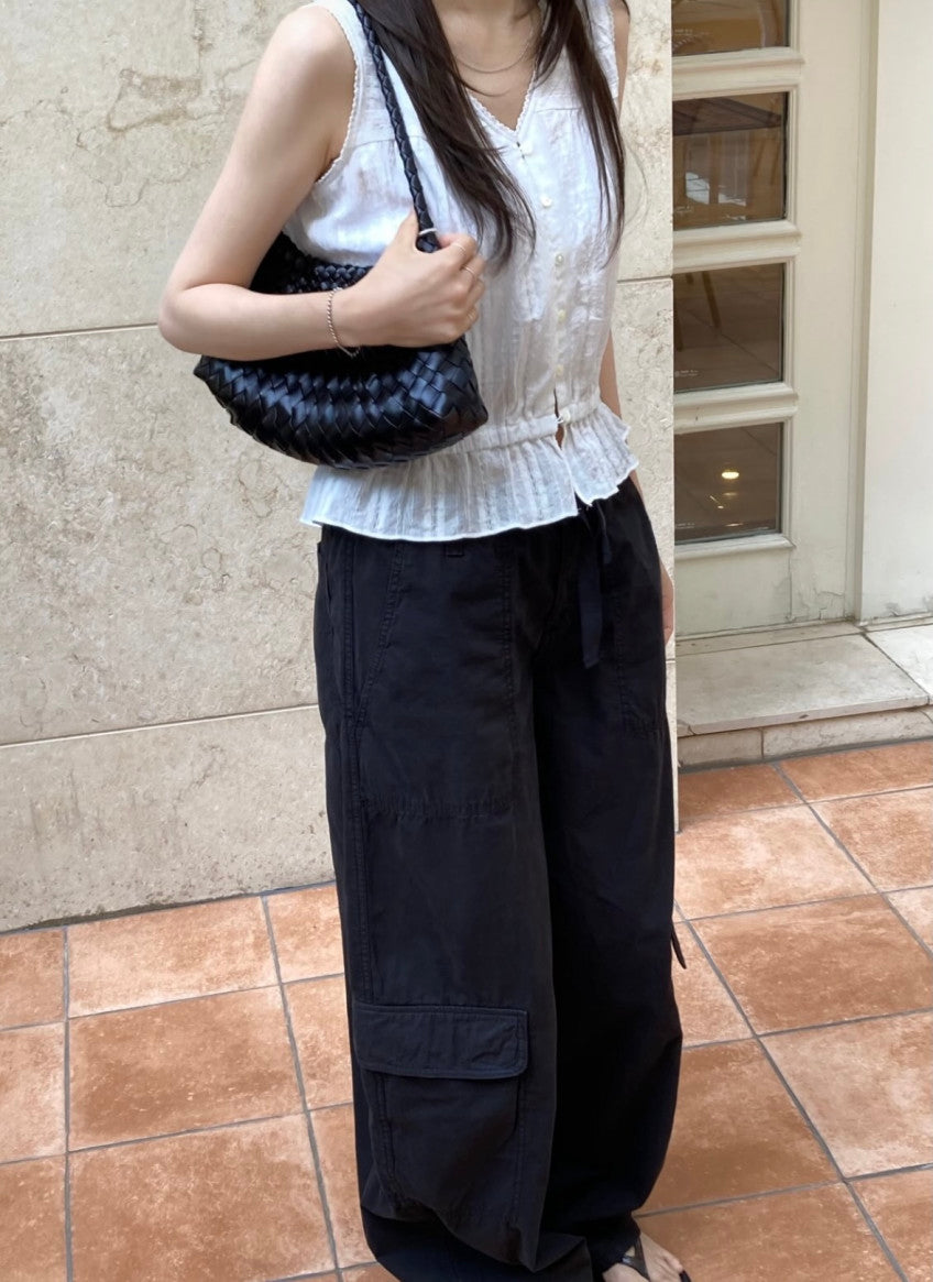 Saddle sleeves blouse