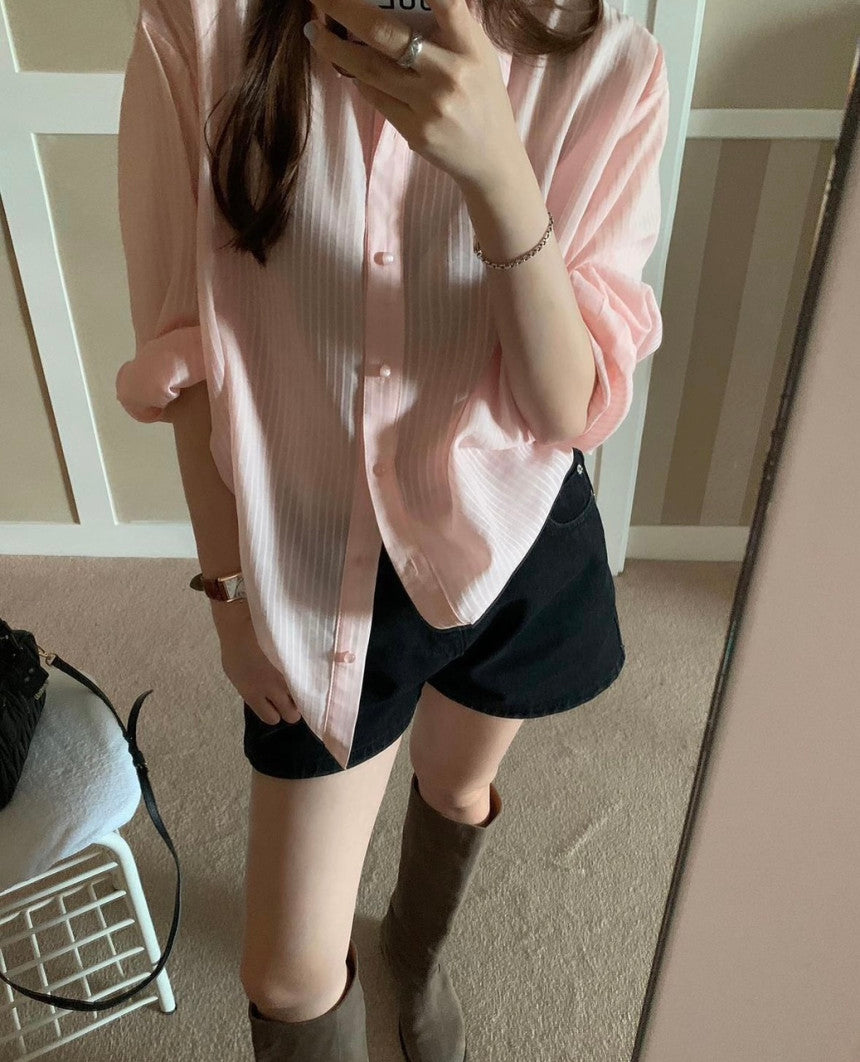 Paul stripe shirt-3col