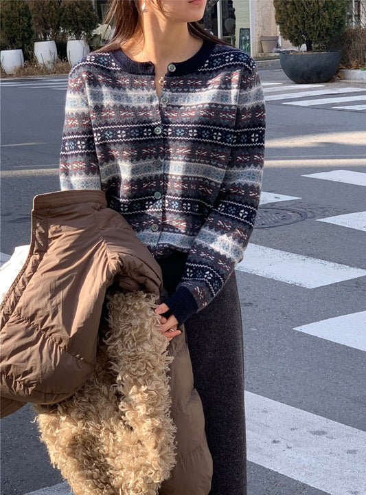 Vintige cardigan-2col