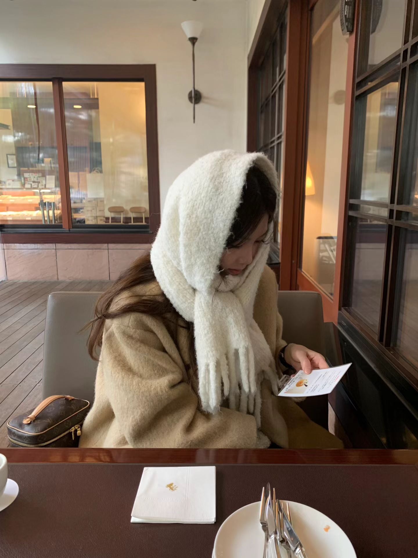 Ounce sander alpaca half coat-2col