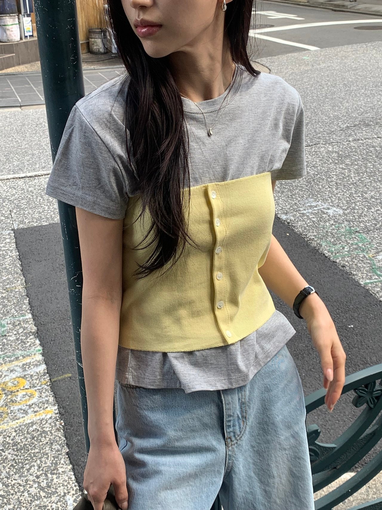 Lucie crop short sleeve T-5col