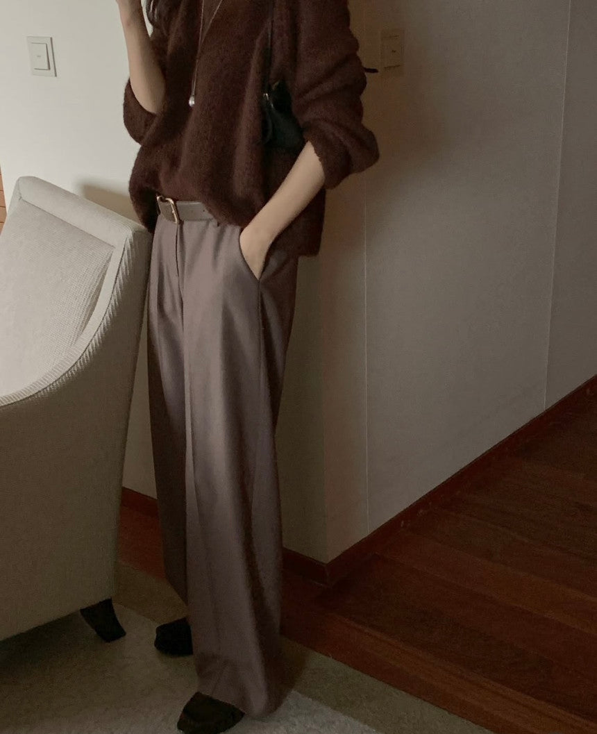 Match wool slacks-2col/ショート丈あり