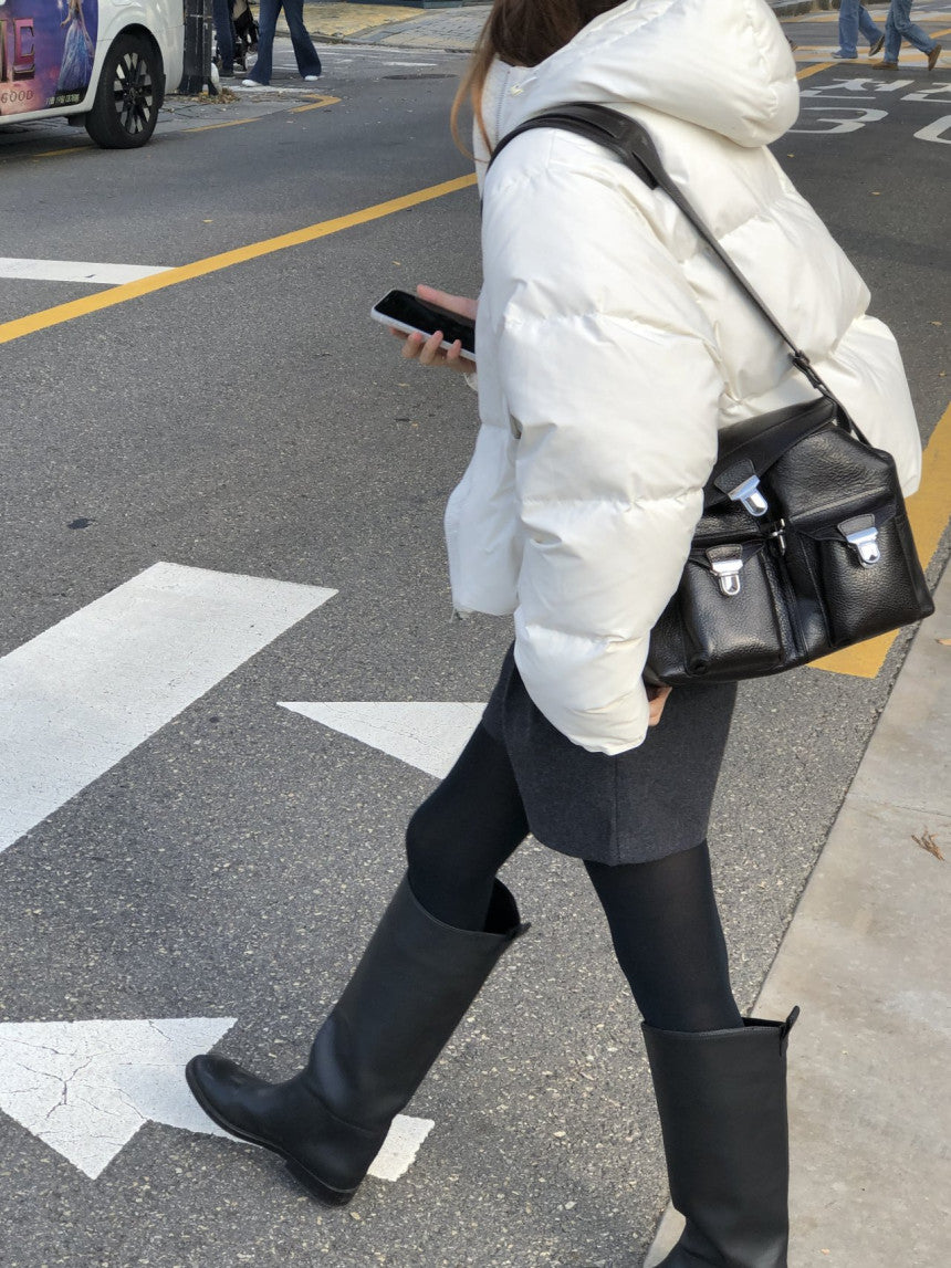 Noa hood duck down padding-3col