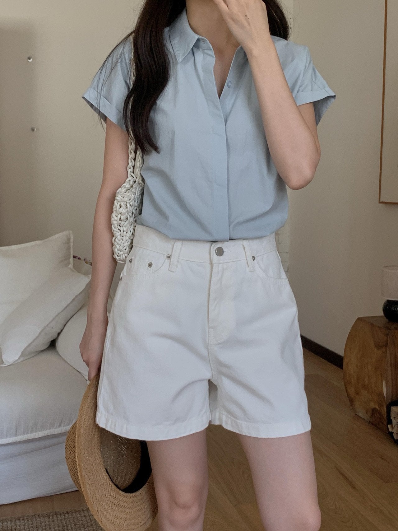 Cotton cabra shirt-3col