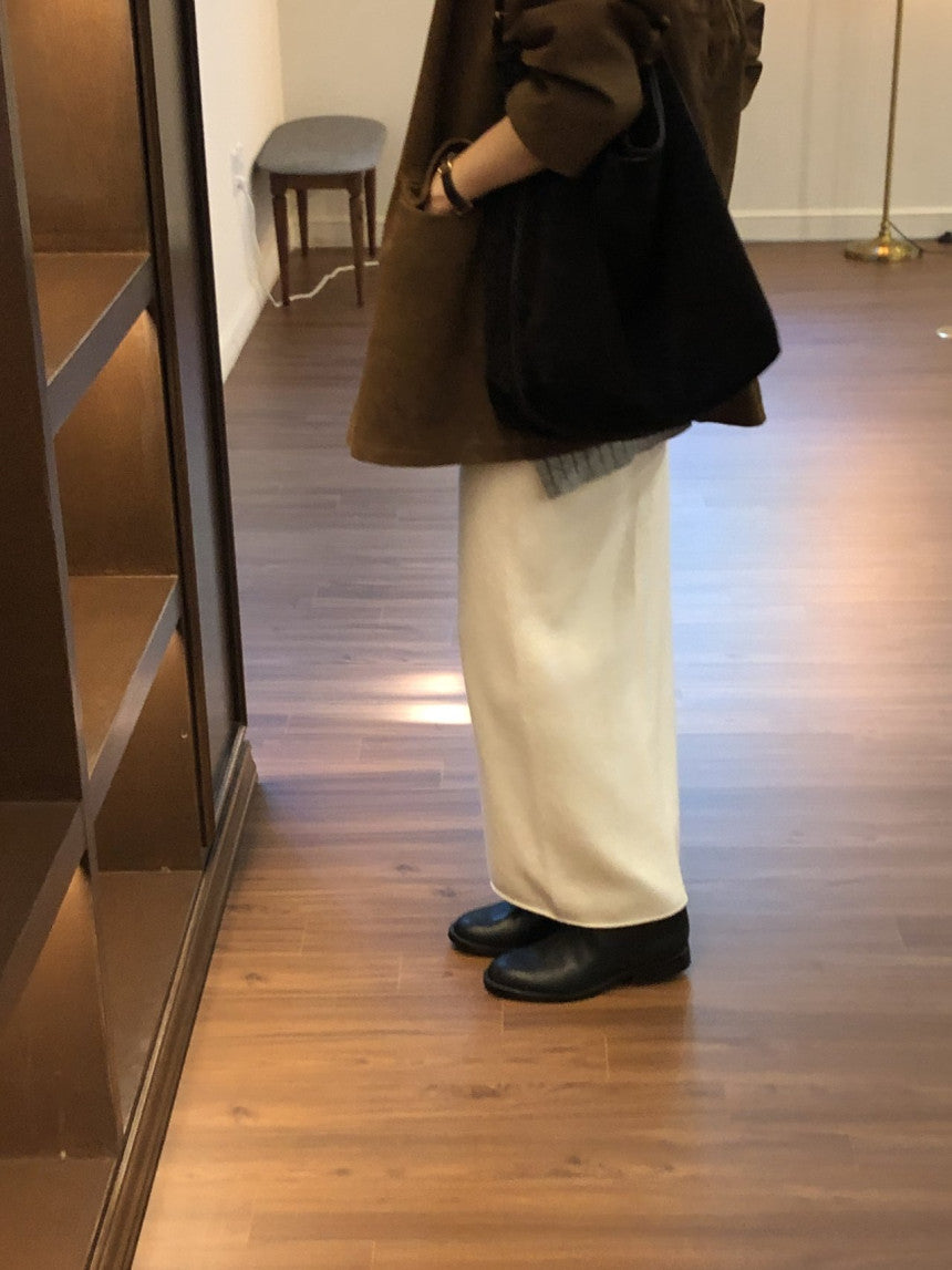 Amel wholegament cashmere knit skirt-3col