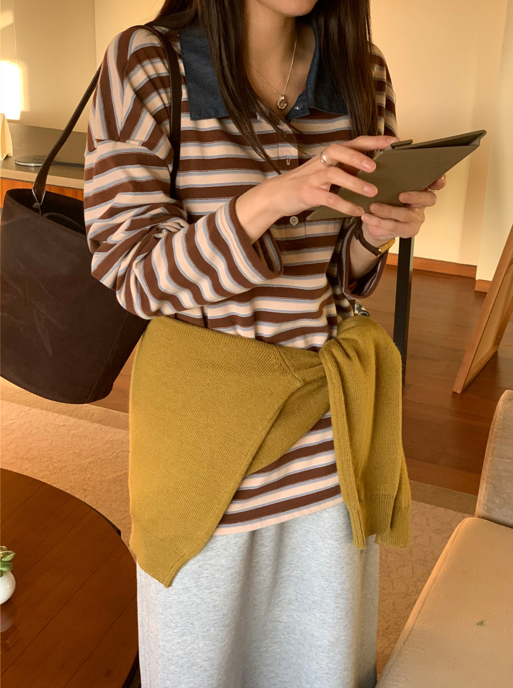 peace s.t collar T-3col