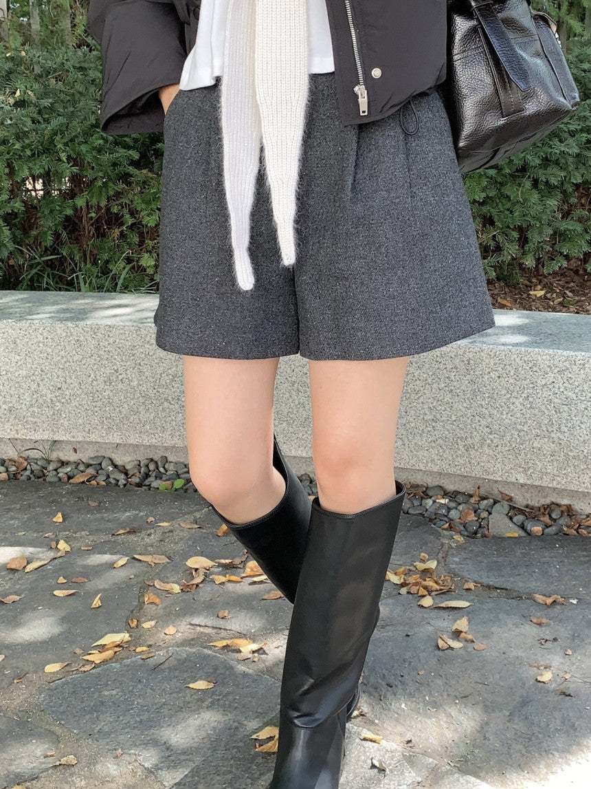 Eloy wool half pants-2col