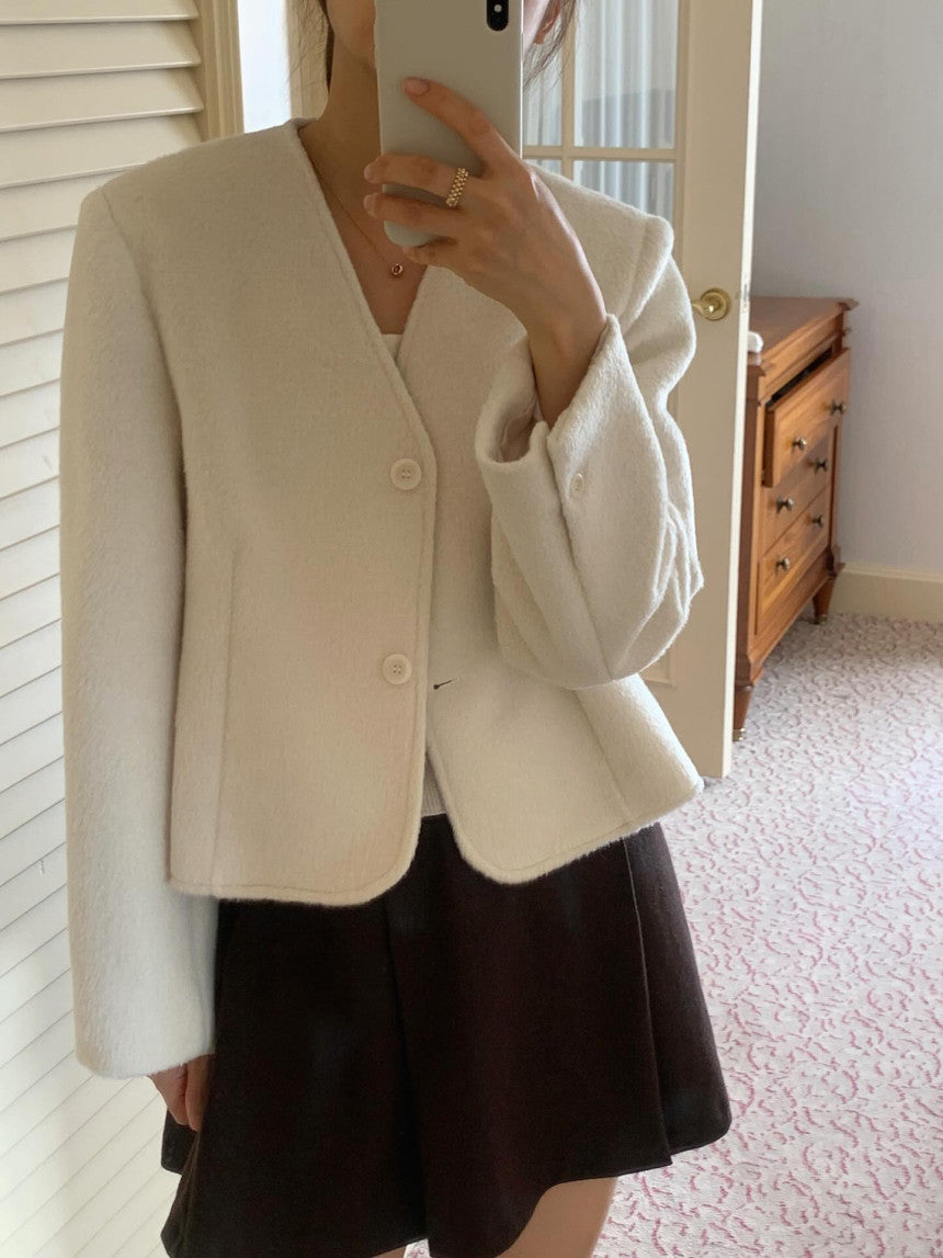 liter gloria wool jacket-2col