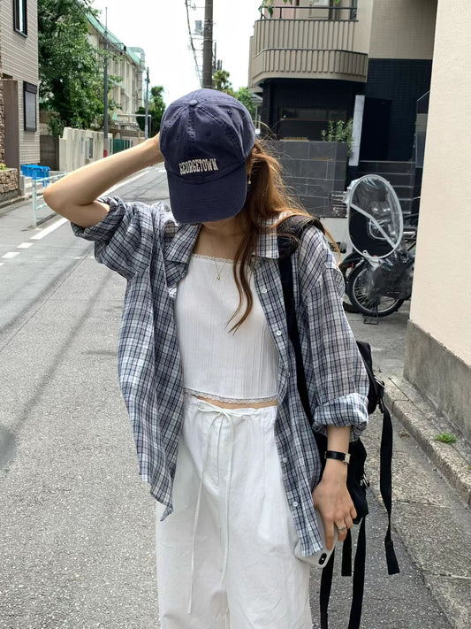 Ounce summer check shirt-2col