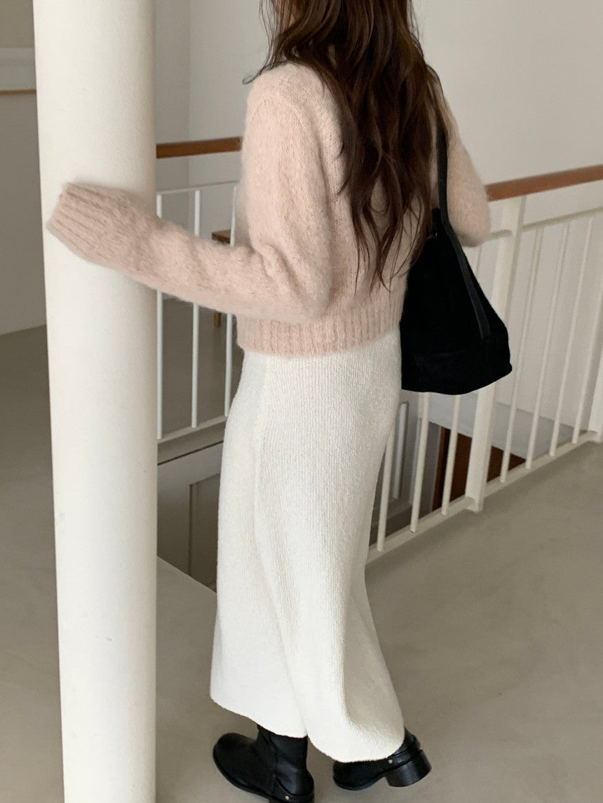 beige即納 Move alpaca knit-4col