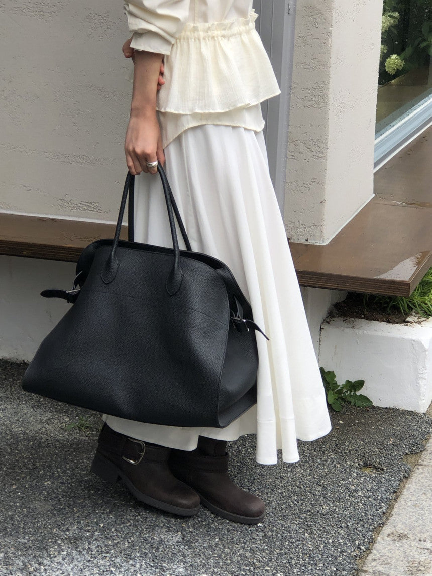 Frill layered wrap skirt-3col