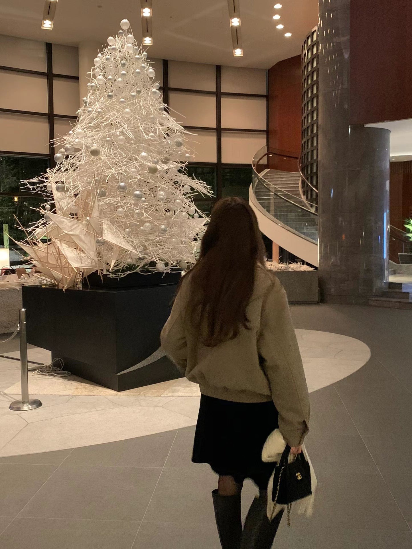 Ounce velvet midi skirt