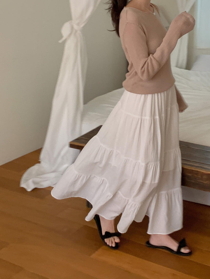 Nudy rib linen knit-4col