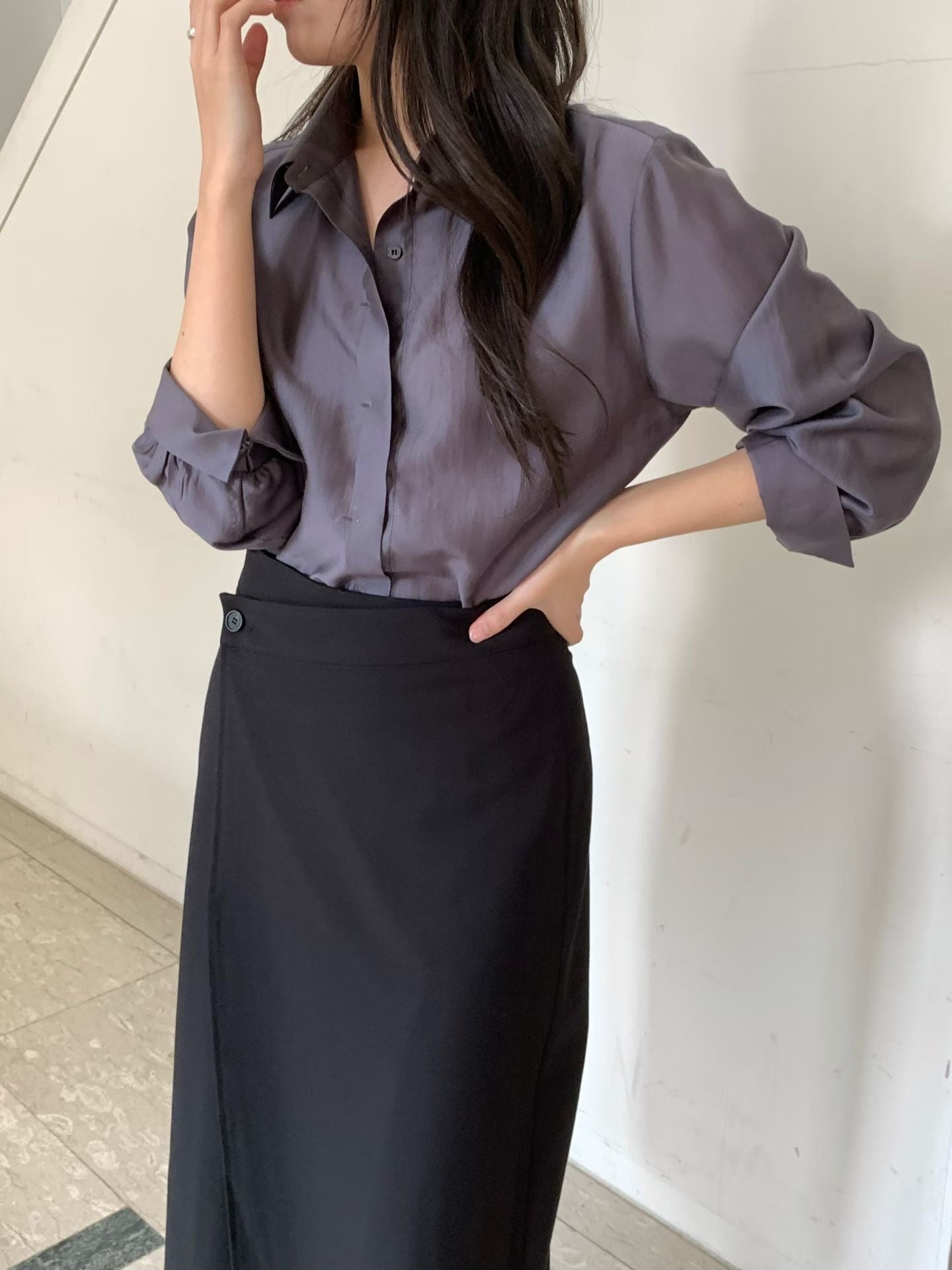 Awesome hidden blouse-2col