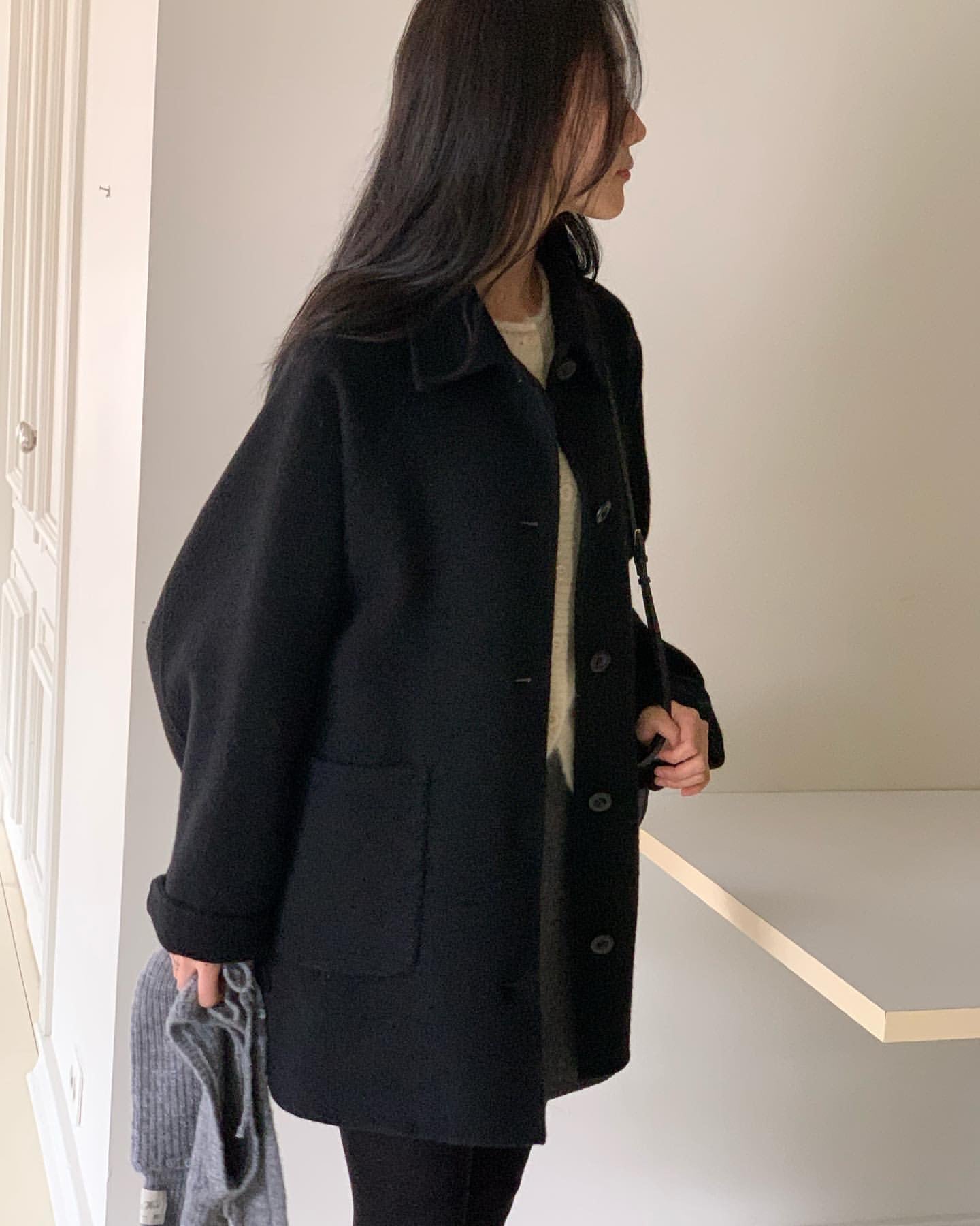 Joje cashmere hull coat-3col