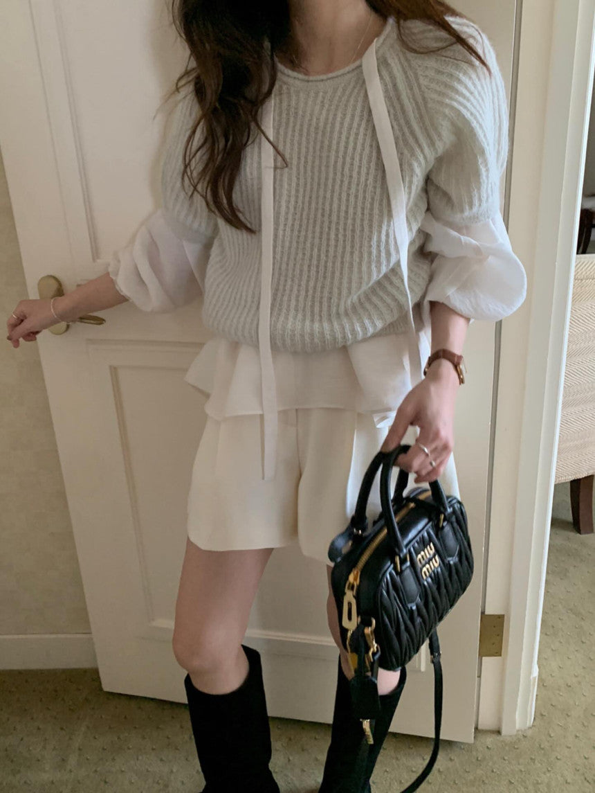 Beyond puff knit-3col