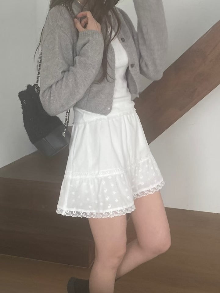 Murphy lace skirt-2col