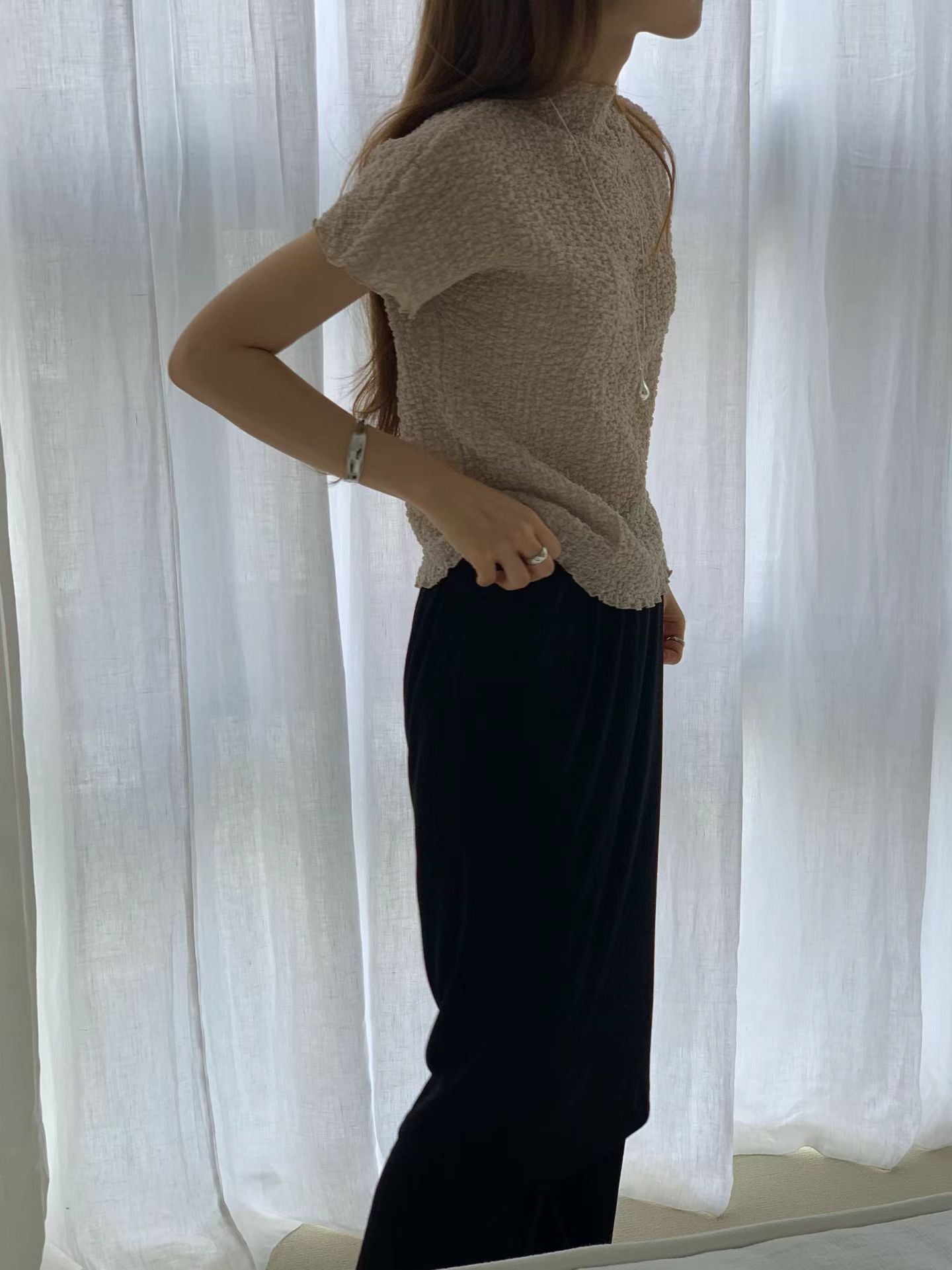 Ounce cloud wrinkle blouse-3col