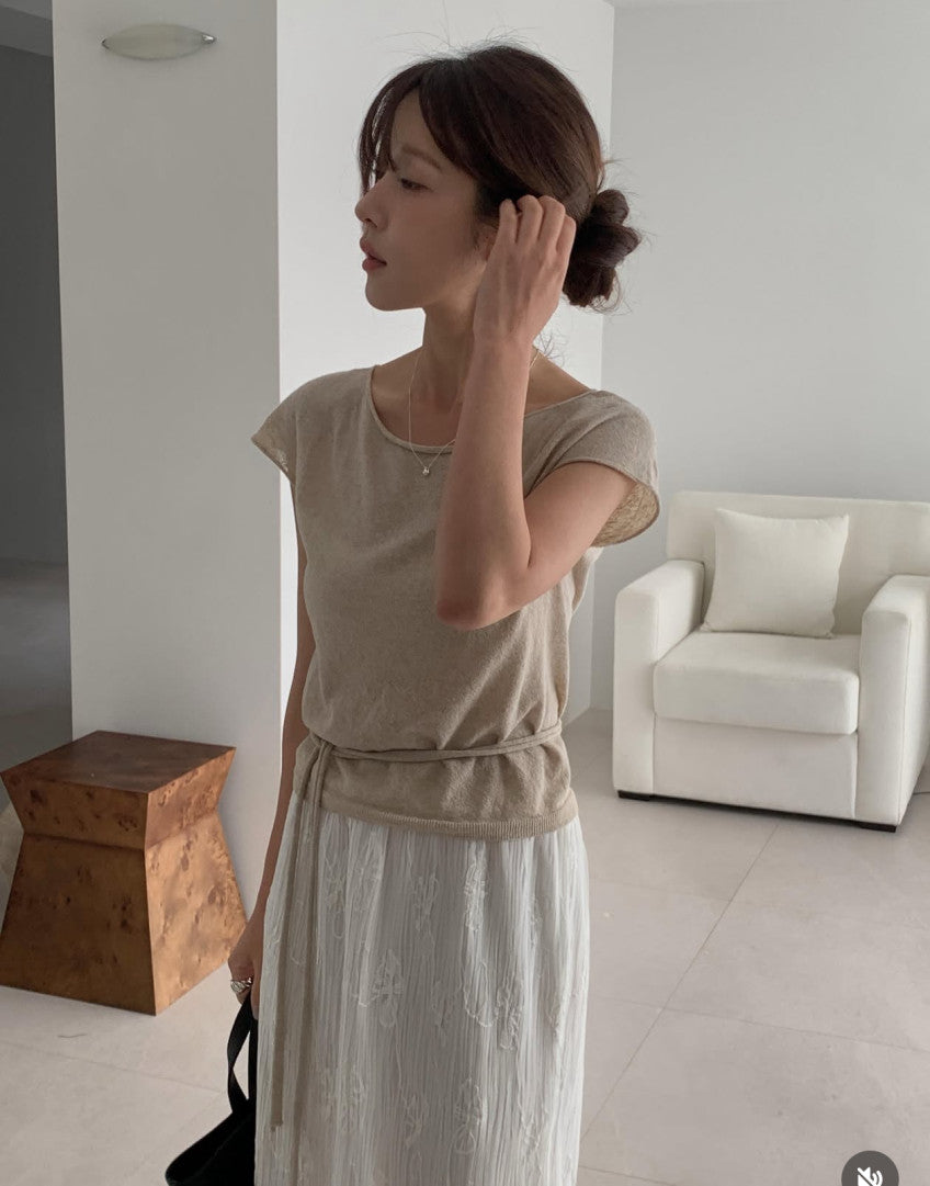 lin wholegarment knit-3col