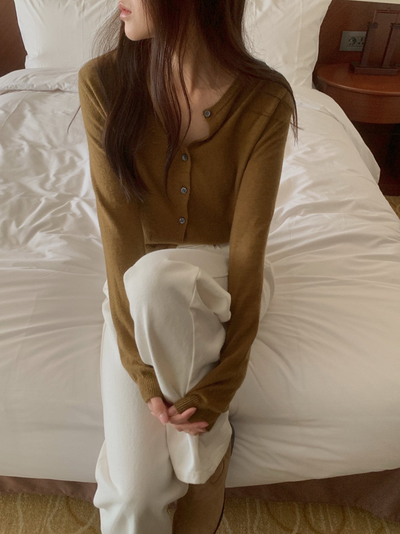cashmere cardigan-5col