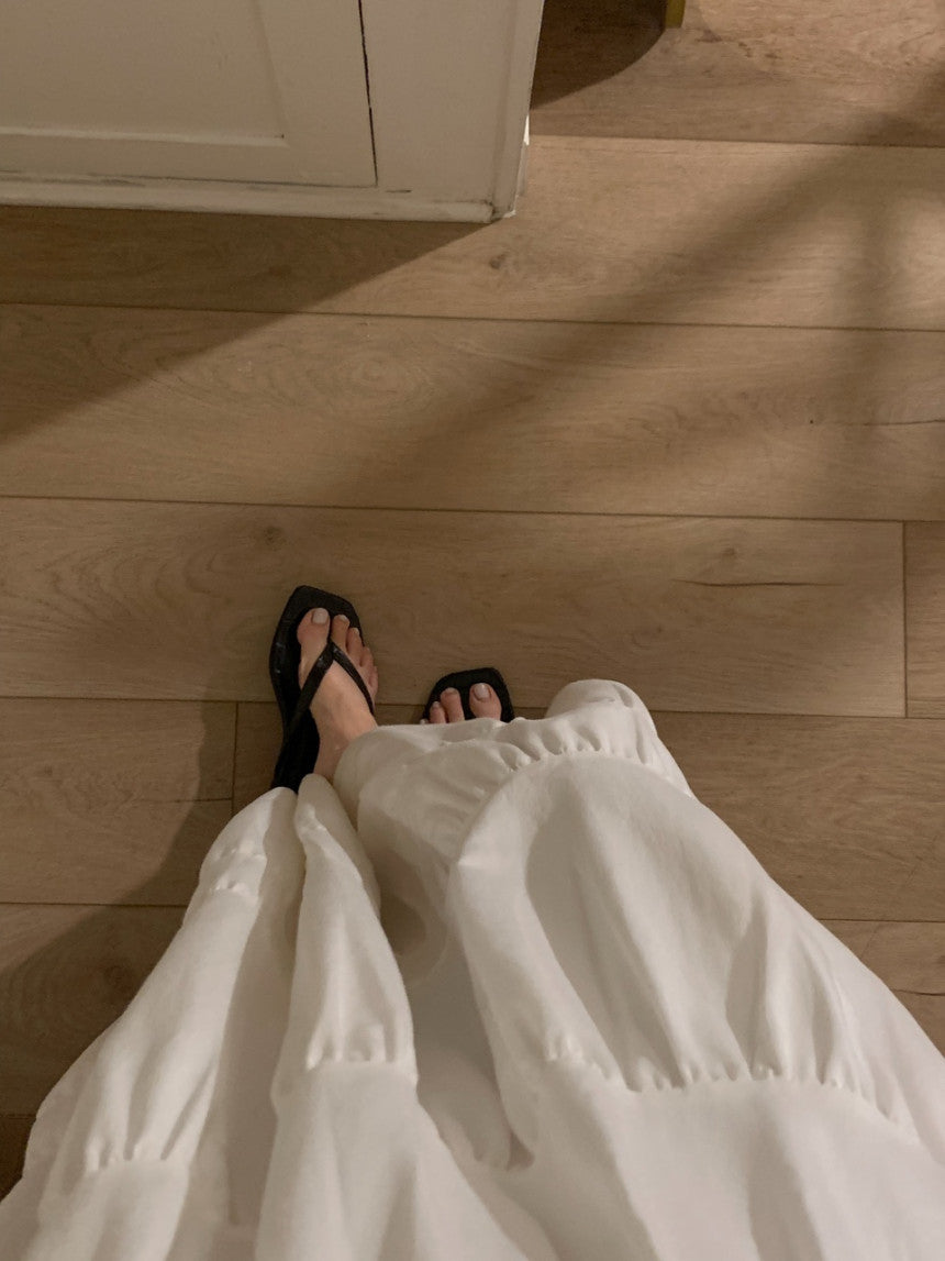 liter anna teard long skirt-2col